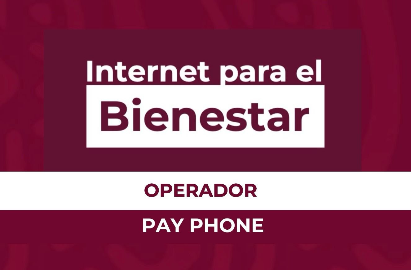 Logo internet para el bienestar operador pay phone